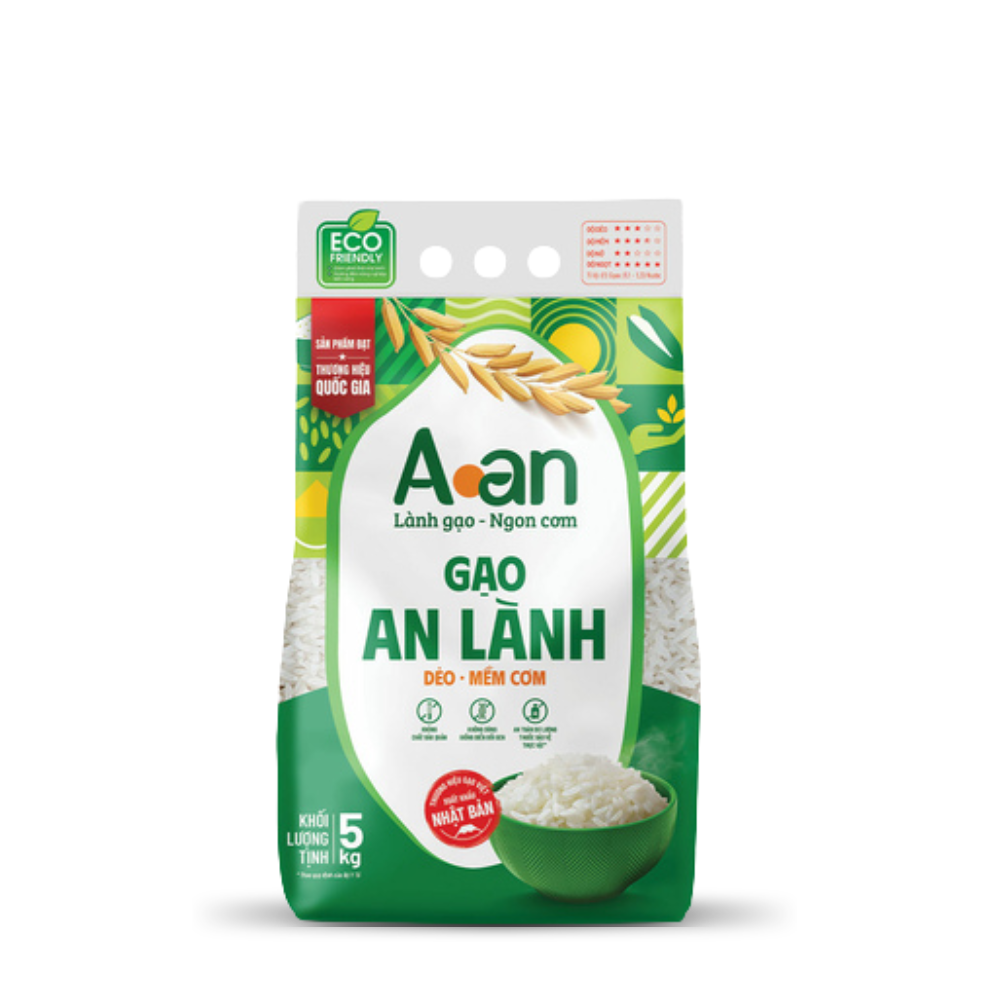 Gạo sạch Aan An Lành túi 5Kg